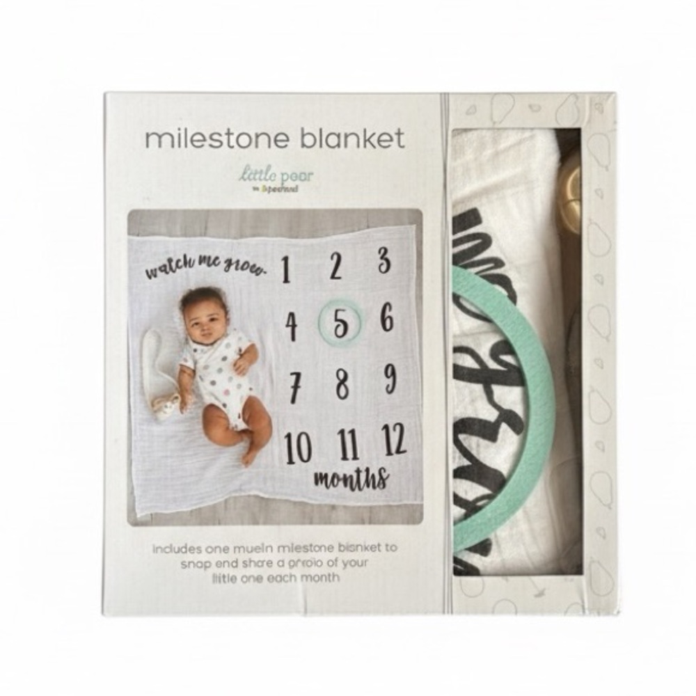 Little Pear Milestone Blanket Set
